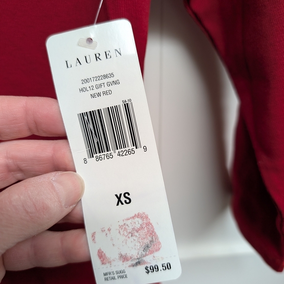 Ralph Lauren Red Polo with Gold Embroidery - Picture 5 of 5